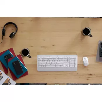 LOGITECH Signature Mk650 Combo For Business - Off-white - Qwerty Dansk/ Norsk/ Svenska/ Suomalainen