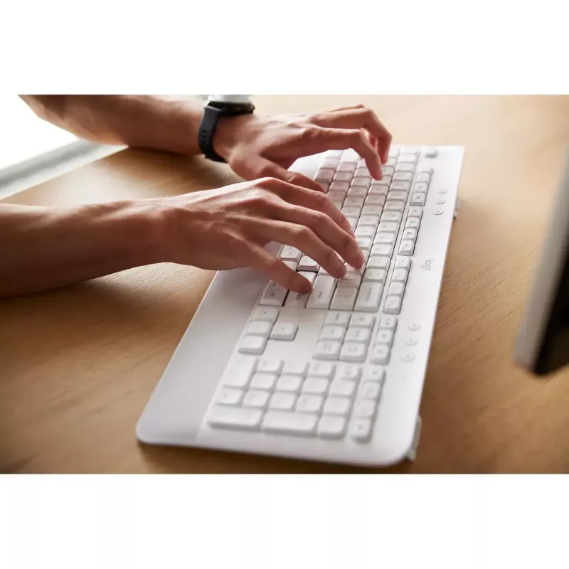 LOGITECH Signature Mk650 Combo For Business - Off-white - Qwerty Dansk/ Norsk/ Svenska/ Suomalainen