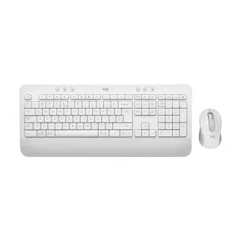 LOGITECH Signature Mk650 Combo For Business - Off-white - Qwerty Dansk/ Norsk/ Svenska/ Suomalainen