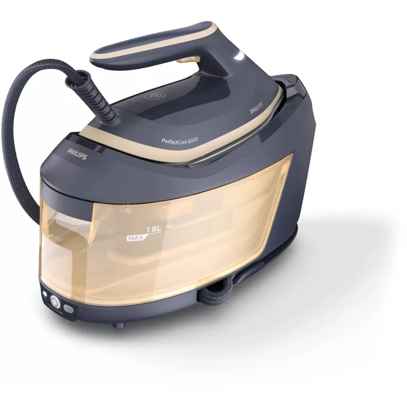 Stacja parowa Philips PSG6066/20 — 2400 W, boost 600 g/min, zbiornik 1,8 l, stopa SteamGlide Advanced