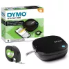 Drukarka etykiet DYMO LetraTag 200B Bluetooth | Kompaktowa drukarka etykiet | Łączy się przez bezprzewodową technologię Bluetooth z iOS i Android | Zawiera 1 białą papierową taśmę etykietową | Czarna