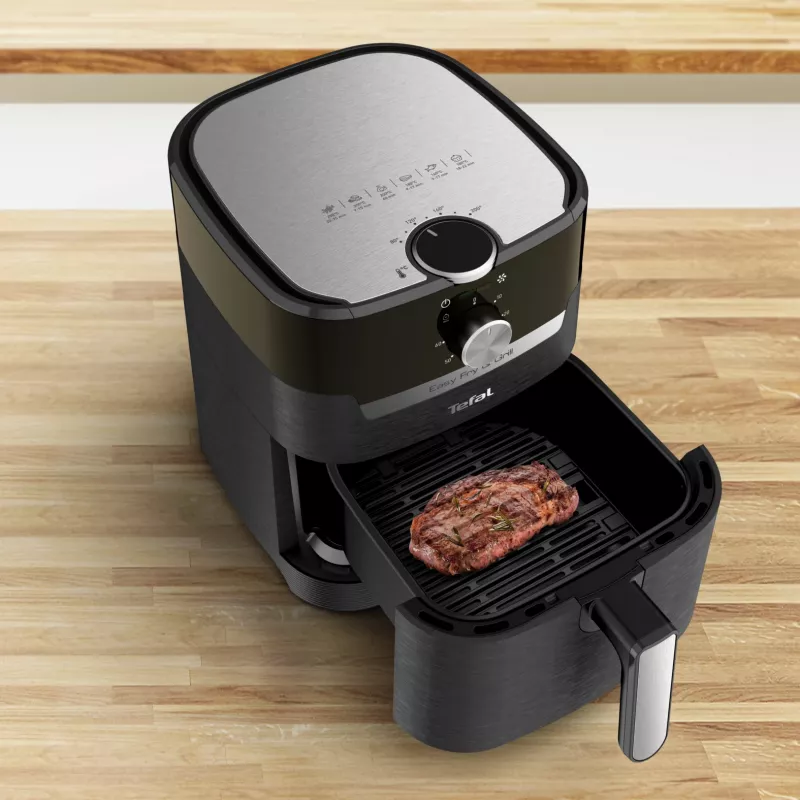 Tefal Easy Fry & Grill EY5018 Pojedynczy 4.2 L Wolnostojący 1550 W frytkownica na gorące powietrze Czarny