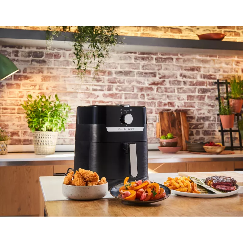 Tefal Easy Fry & Grill EY5018 Pojedynczy 4.2 L Wolnostojący 1550 W frytkownica na gorące powietrze Czarny
