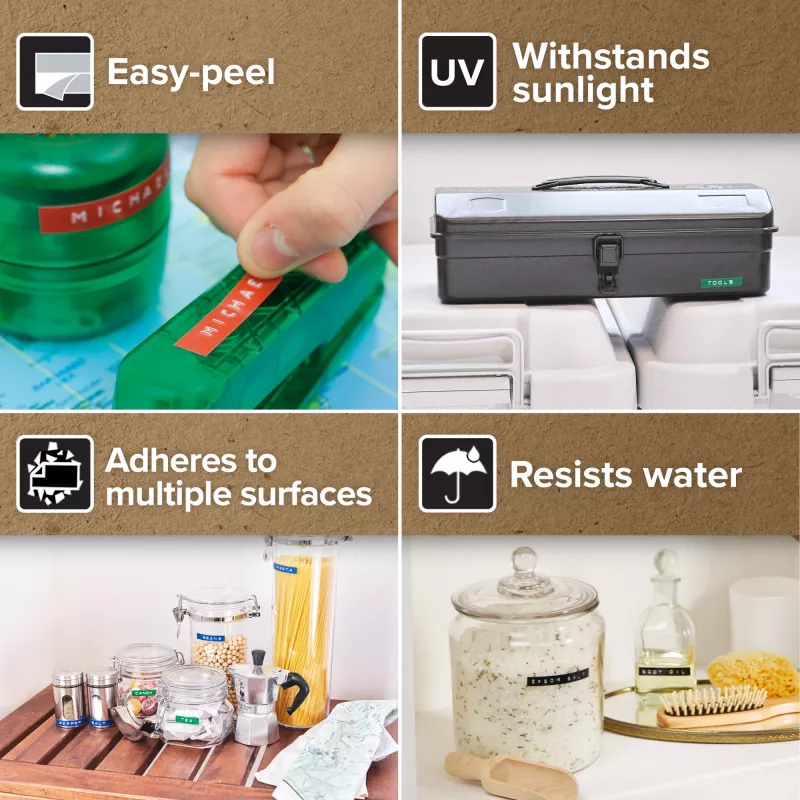 DYMO Omega Embossing Label Maker | Mała drukarka etykiet z pokrętłem obrotowym i ergonomiczną konstrukcją | Do domu, majsterkowania i rękodzieła (£/€ÄÖ & Ü)