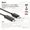 CLUB3D DisplayPort 1.4 do HDMI 4K120Hz lub 8K60Hz HDR10 Kabel M/M 3m