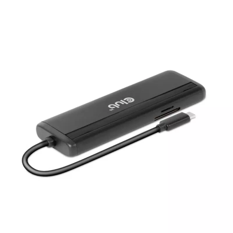 CLUB3D USB Gen 1 Type-C 8-w-1 MST Dual 4K60Hz Display Travel Dock