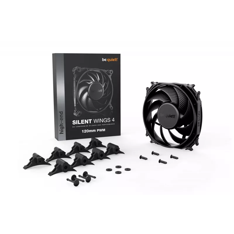 be quiet SILENT WINGS 4 | 120mm PWM Wentylator do obudowy komputera 12 cm Czarny 1 szt.