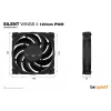 be quiet SILENT WINGS 4 | 120mm PWM Wentylator do obudowy komputera 12 cm Czarny 1 szt.