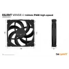 be quiet SILENT WINGS 4 | 140mm PWM wysokiej prędkości wentylator do obudowy komputera 14 cm Czarny 1 szt.