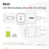 CLUB3D Ładowarka podróżna PPS 45W z technologią GaN, podwójny port USB Type-C, obsługa Power Delivery (PD) 3.0