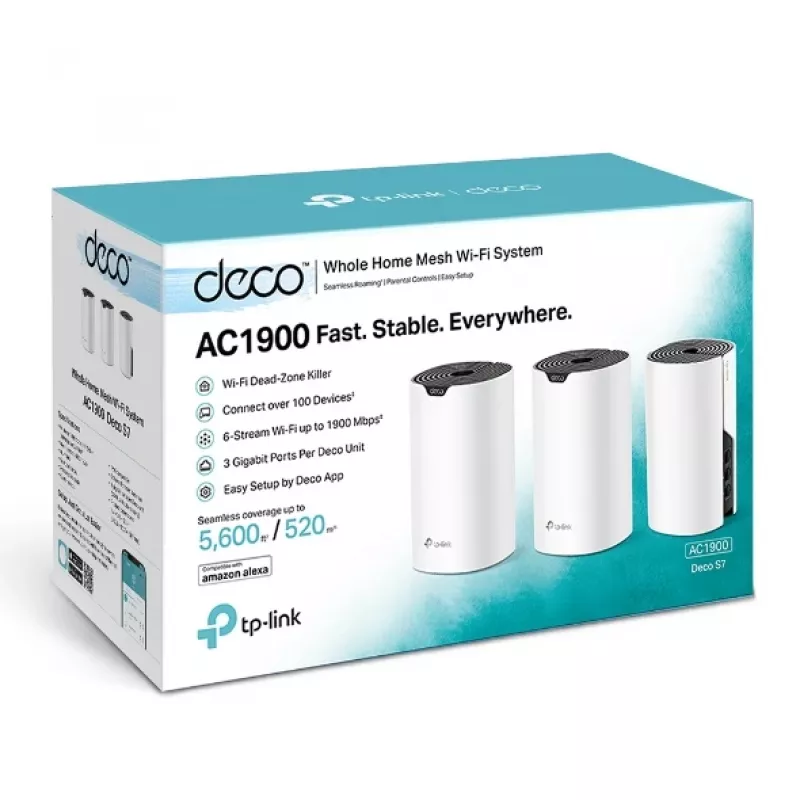 System Wi-Fi Mesh TP-Link AC1900 do całego domu, zestaw 3 sztuk