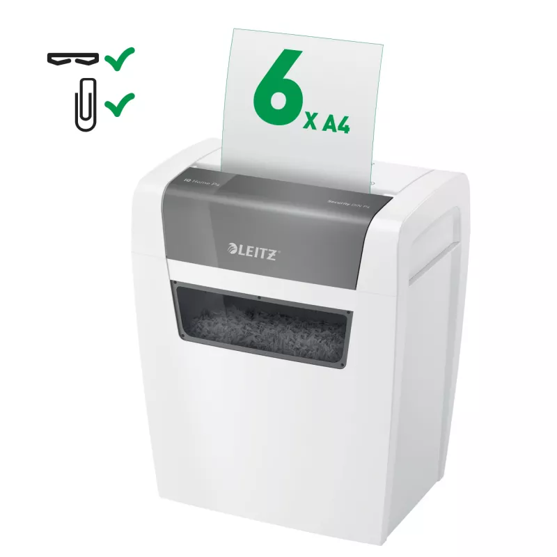 Niszczarka Leitz 80340000, cięcie na cząstki, 70 dB, 22 cm, biała