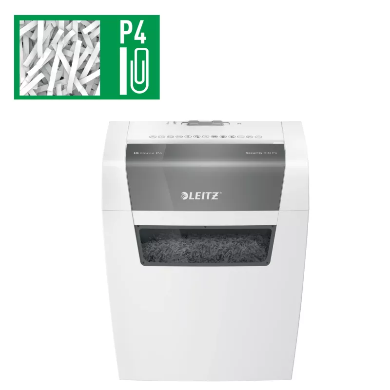 Niszczarka Leitz 80340000, cięcie na cząstki, 70 dB, 22 cm, biała