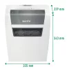 Niszczarka Leitz 80340000, cięcie na cząstki, 70 dB, 22 cm, biała