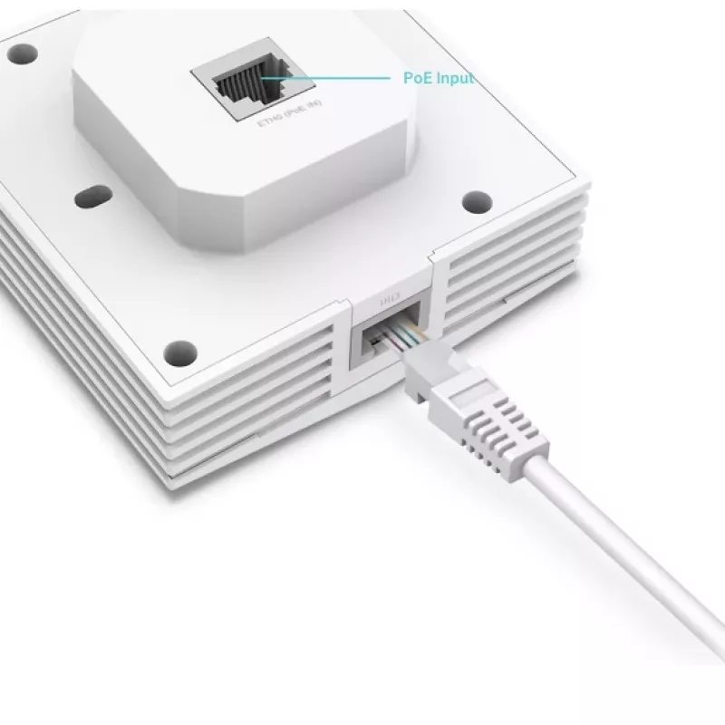 Punkt dostępowy TP-Link Omada AX3000 Wall Plate WiFi 6, 2,4 GHz, 5 GHz, 3000 Mbit/s, SNMP, SSH, WPA-Enterprise, WPA2-Enterprise, 10,100,1000 Mbit/s