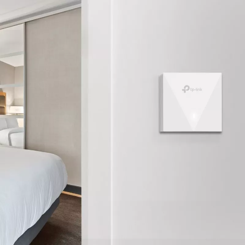 Punkt dostępowy TP-Link Omada AX3000 Wall Plate WiFi 6, 2,4 GHz, 5 GHz, 3000 Mbit/s, SNMP, SSH, WPA-Enterprise, WPA2-Enterprise, 10,100,1000 Mbit/s
