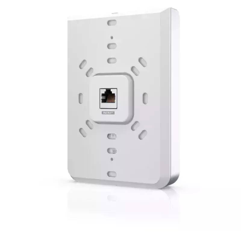 Punkt dostępowy UBIQUITI Unifi 6 In-Wall U6-IW — dwuzakresowy 2.4/5 GHz, 4800 Mbit/s, 5x RJ-45, PoE, biały