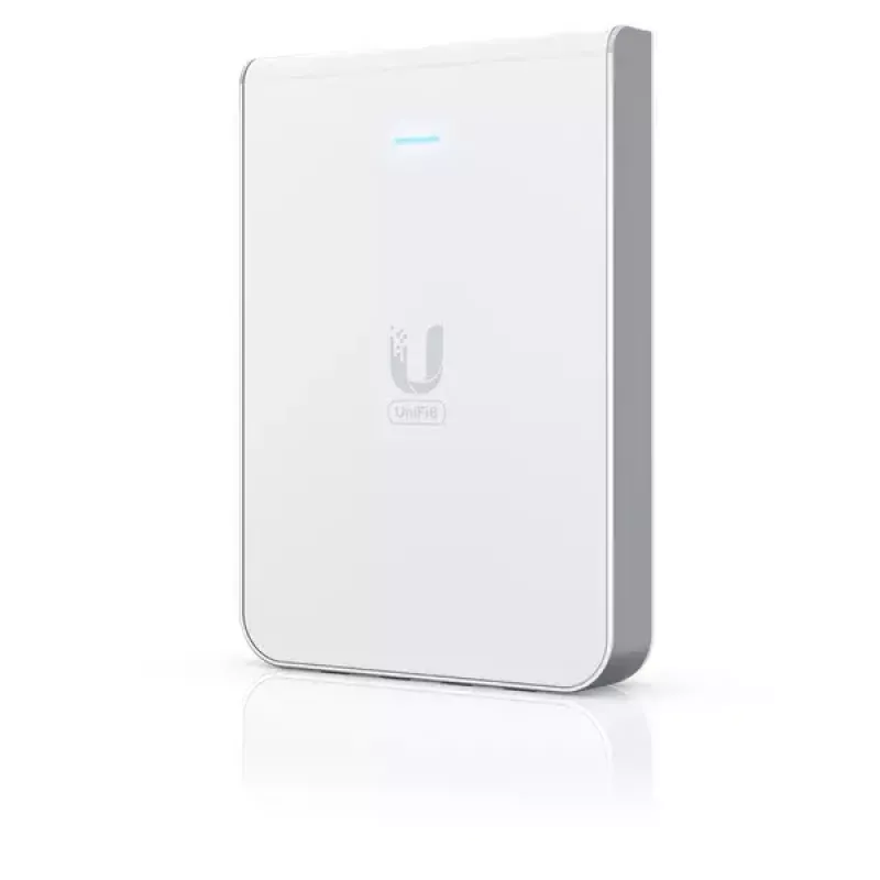 Punkt dostępowy UBIQUITI Unifi 6 In-Wall U6-IW — dwuzakresowy 2.4/5 GHz, 4800 Mbit/s, 5x RJ-45, PoE, biały