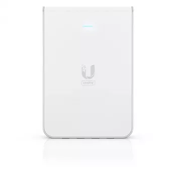 Punkt dostępowy UBIQUITI Unifi 6 In-Wall U6-IW — dwuzakresowy 2.4/5 GHz, 4800 Mbit/s, 5x RJ-45, PoE, biały