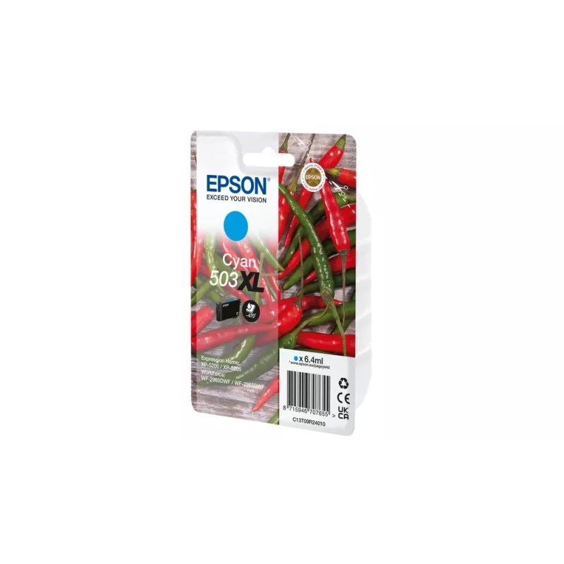 Epson 503XL wkład atramentowy 1 szt. Oryginalny Wysokowydajny (XL) Cyjan