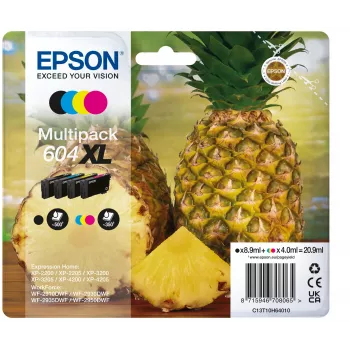 Epson 604XL wkład atramentowy 4 szt. Oryginalny High (XL) Yield Czarny, cyjan, magenta, żółty