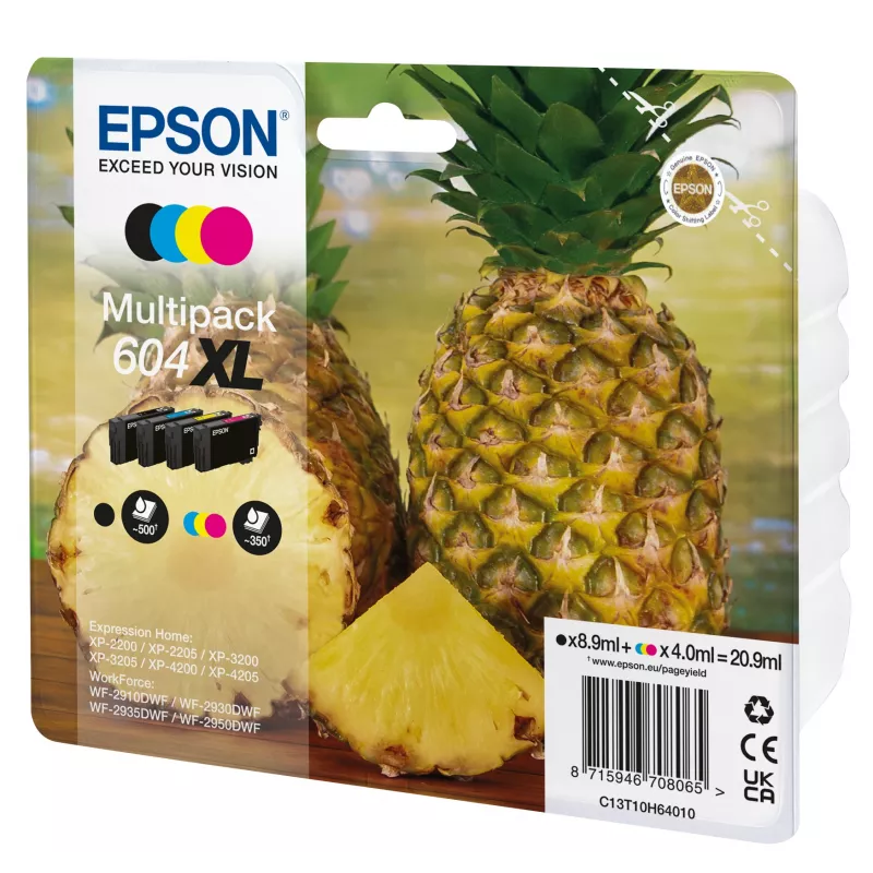 Epson 604XL wkład atramentowy 4 szt. Oryginalny High (XL) Yield Czarny, cyjan, magenta, żółty