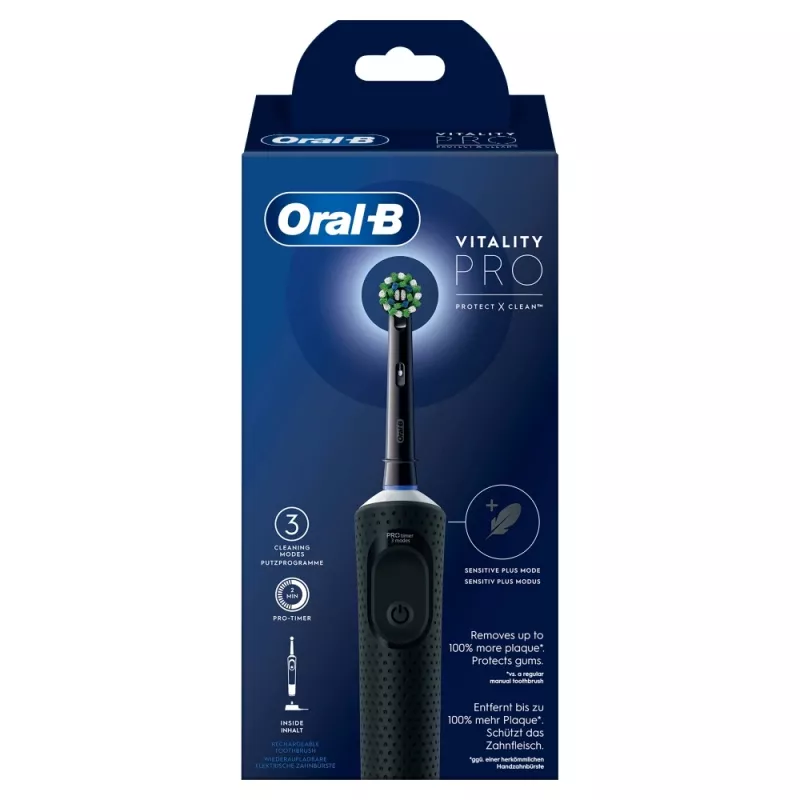 Oral-B Vitality Pro Dla dorosłych obrotowa szczoteczka do zębów Czarna
