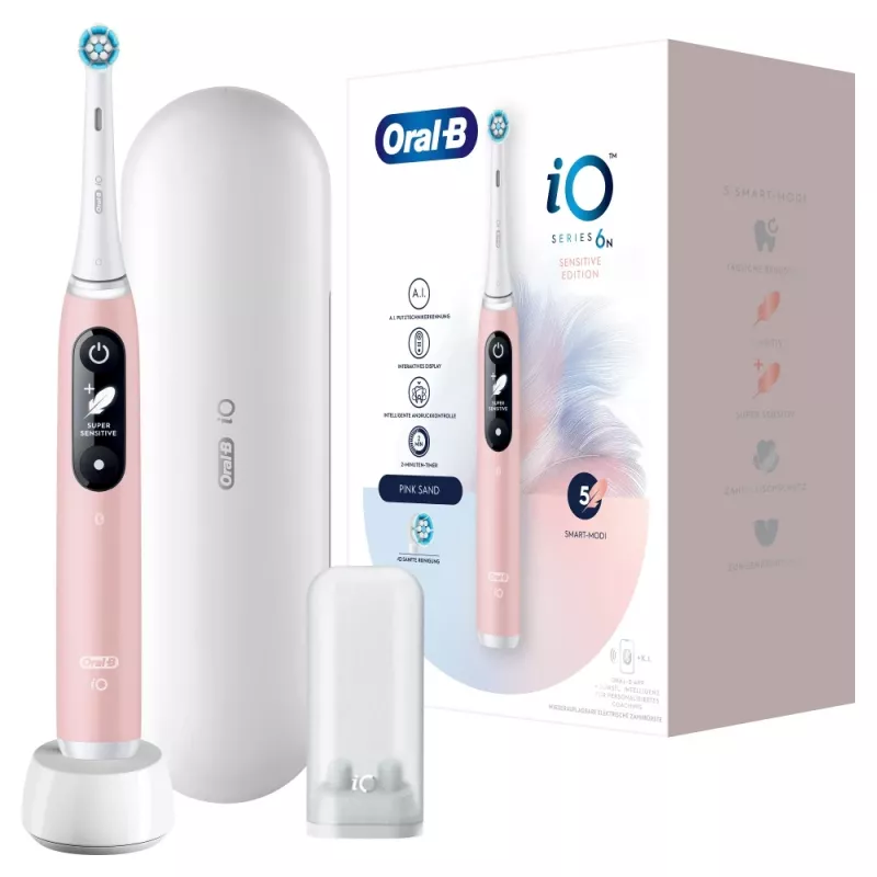 Oral-B 445197 elektryczna szczoteczka do zębów dla dorosłych szczoteczka wibracyjna Różowy, Biały