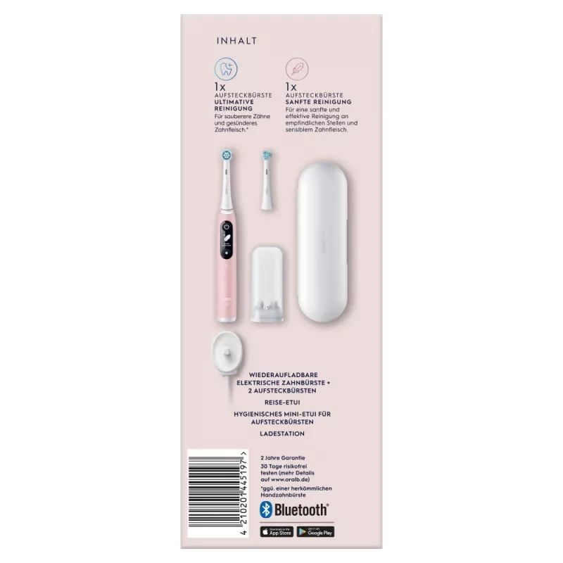 Oral-B 445197 elektryczna szczoteczka do zębów dla dorosłych szczoteczka wibracyjna Różowy, Biały