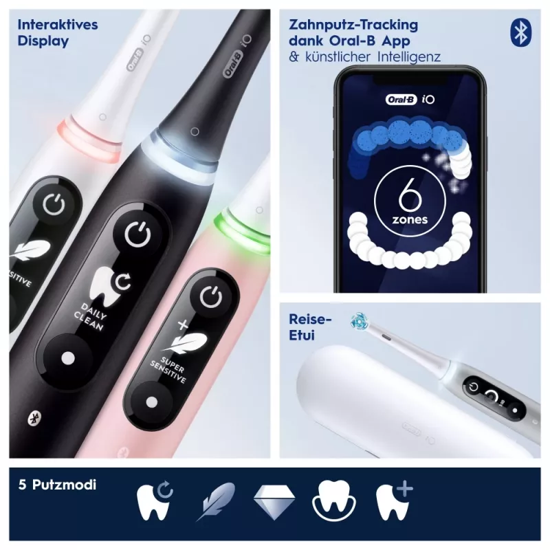 Oral-B 445197 elektryczna szczoteczka do zębów dla dorosłych szczoteczka wibracyjna Różowy, Biały