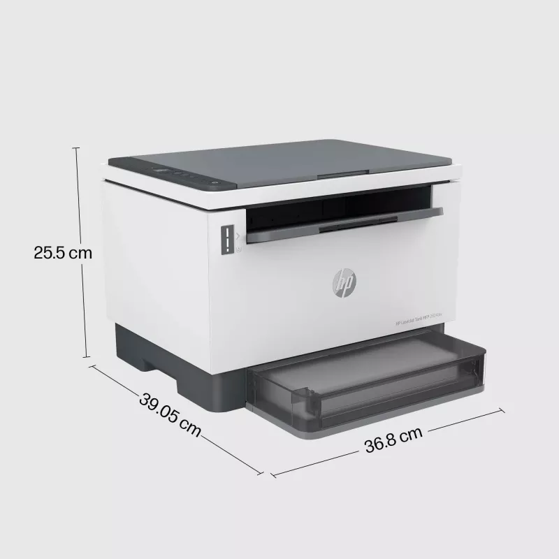 Drukarka HP LaserJet Tank MFP 2604dw, Laser, Drukowanie monochromatyczne, 600 x 600 DPI, A4, Drukowanie bezpośrednie, Szary