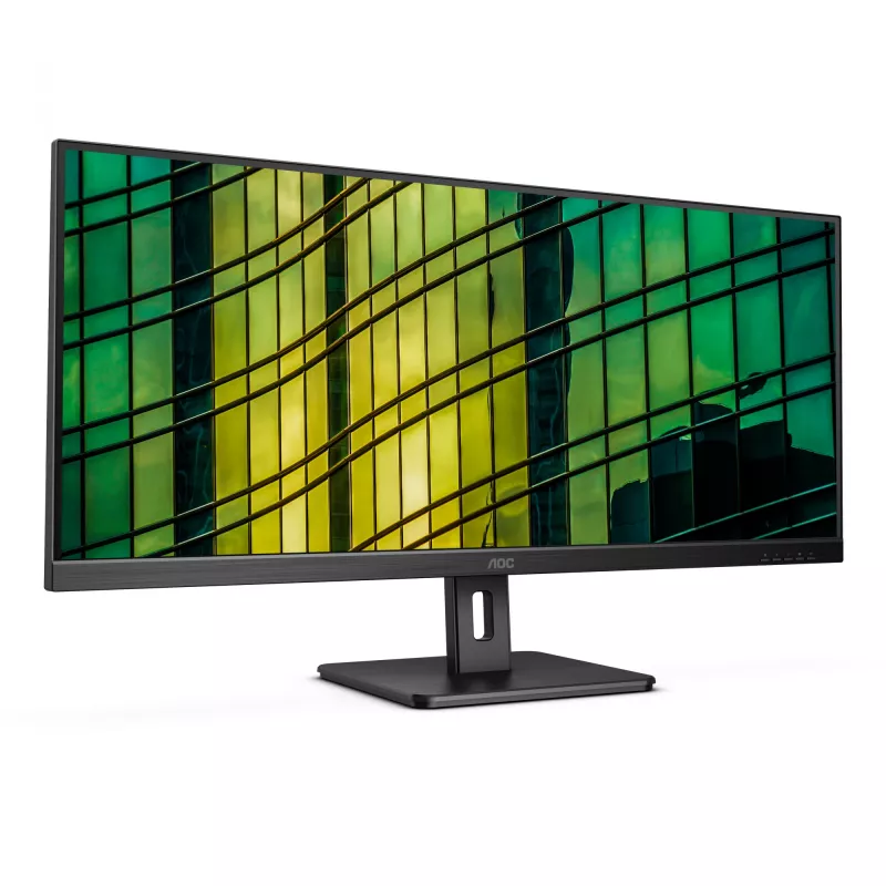 Monitor komputerowy AOC E2 U34E2M/BK 86,4 cm (34 cale) 3440 x 1440 pikseli UltraWide Quad HD LED Czarny