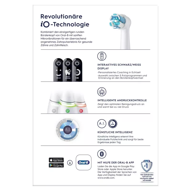 Oral-B 445234 elektryczna szczoteczka do zębów dla dorosłych wibrująca biała