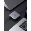 Ugreen 40914 Nexode 200W GaN ładowarka biurkowa USB-C USB-A, do użytku wewnętrznego, AC, 21 V, 5 A, 2 m, czarny, szary