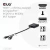 CLUB3D HDMI + Micro USB to DisplayPort™ 4K120Hz lub 8K30Hz M/F aktywny adapter