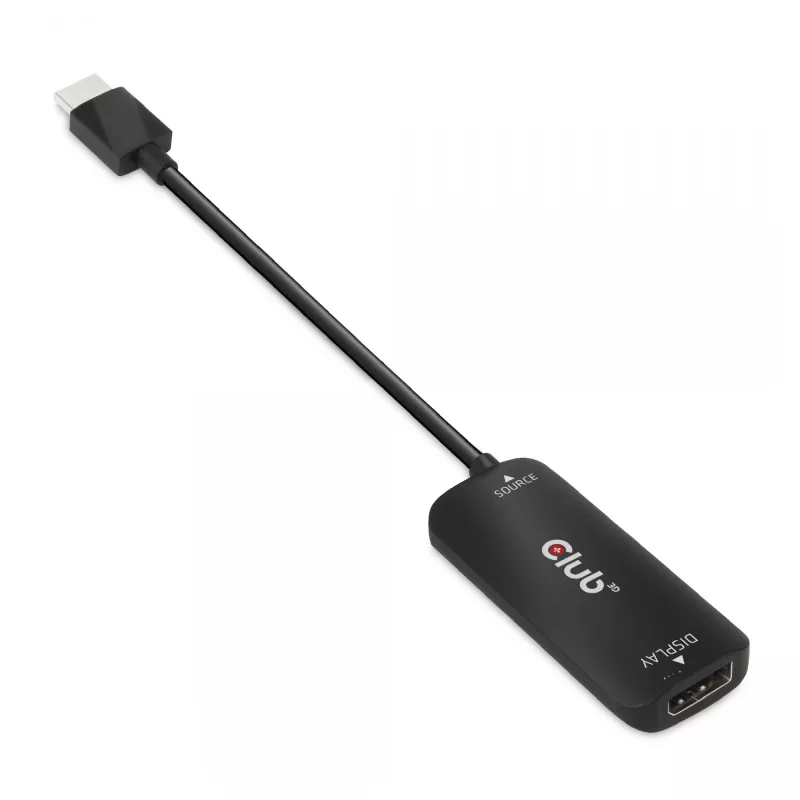 CLUB3D HDMI + Micro USB to DisplayPort™ 4K120Hz lub 8K30Hz M/F aktywny adapter