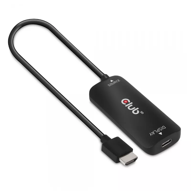 CLUB3D HDMI + Micro USB na USB Type-C 4K120Hz lub 8K30Hz M/F Adapter aktywny