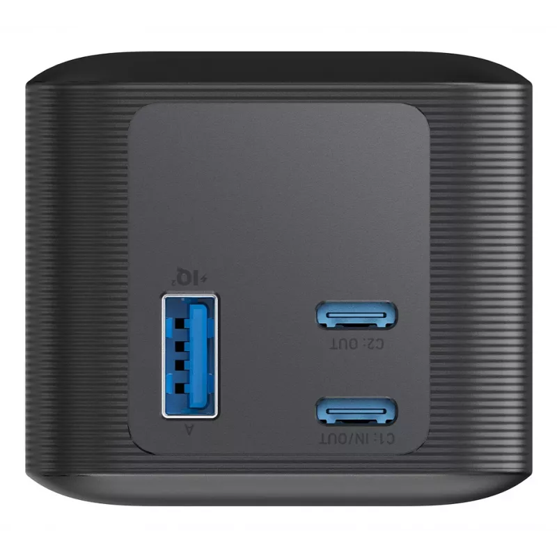 Przenośna ładowarka Anker 737 (A1289011) — 24000 mAh, 140 W, 2× USB-C + 1× USB-A, srebrno-czarna
