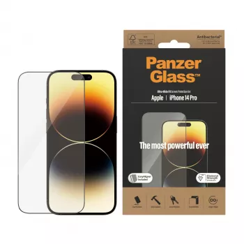 Szkło ochronne PanzerGlass Apple iPhone 14 Pro Ultra-Wide Fit EasyAligner Odporne na zarysowania i wstrząsy