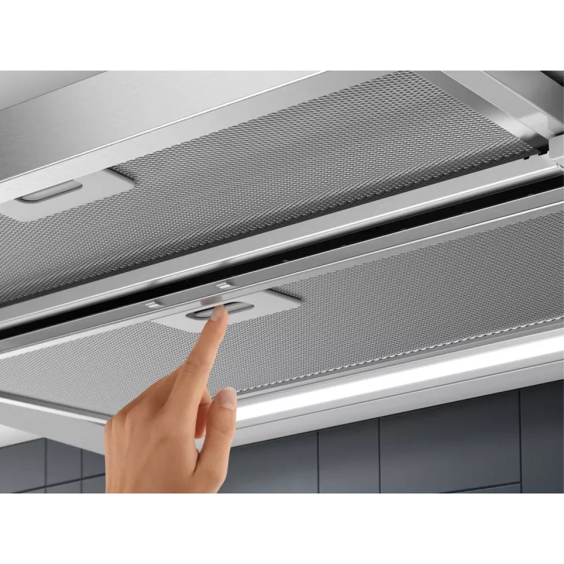 Okap do zabudowy Electrolux LFP616X, szerokość 598 mm, 600 m³/h, szary, filtr przeciwtłuszczowy, 68 dB