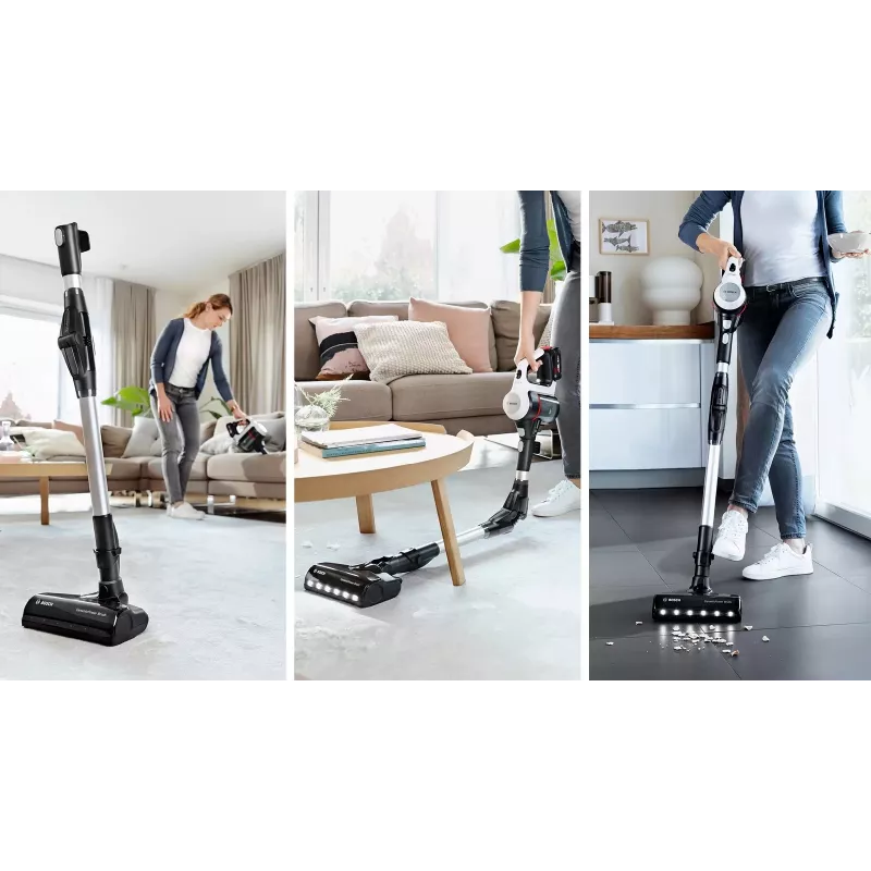 Bosch BCS711XXL odkurzacz pionowy bezprzewodowy/szczotka elektryczna Akumulatorowy Na sucho Bezworkowy 0,3 l Biały 3 Ah