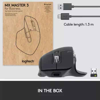 LOGITECH MX Master 3S For Business - Bezprzewodowa mysz Bluetooth - Grafit