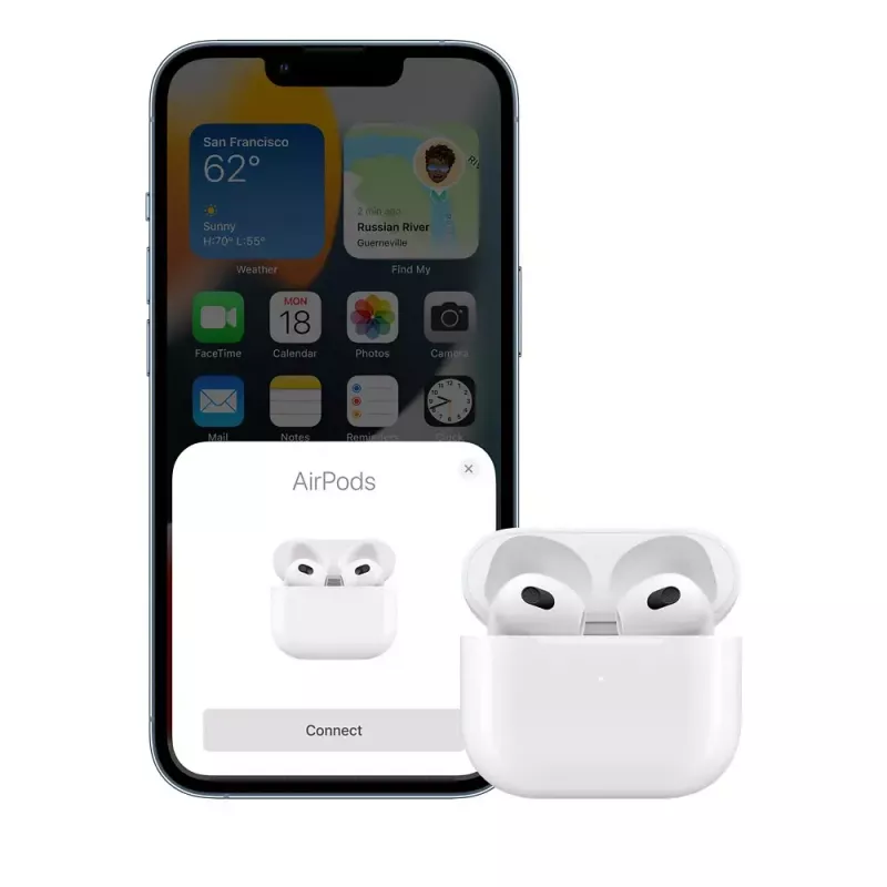 Słuchawki Apple AirPods 3. generacji z etui ładującym Lightning