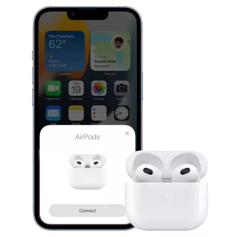 Słuchawki Apple AirPods 3. generacji z etui ładującym Lightning