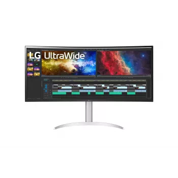 Monitor komputerowy LG 38BQ85C-W 95,2 cm (37,5 cala) 3840 x 1600 pikseli Quad HD+ Biały