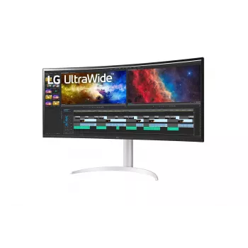 Monitor komputerowy LG 38BQ85C-W 95,2 cm (37,5 cala) 3840 x 1600 pikseli Quad HD+ Biały