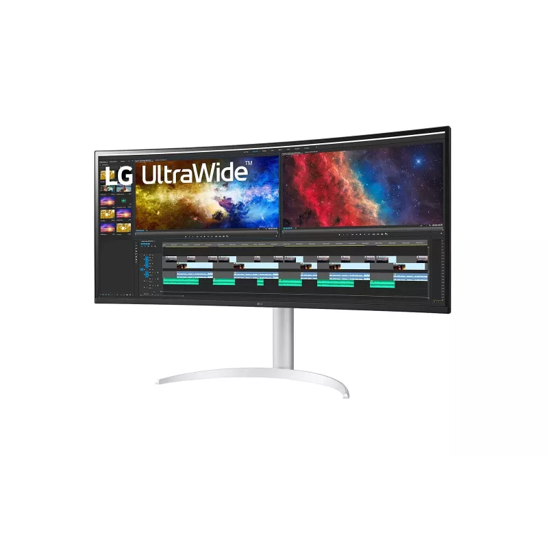 Monitor komputerowy LG 38BQ85C-W 95,2 cm (37,5 cala) 3840 x 1600 pikseli Quad HD+ Biały