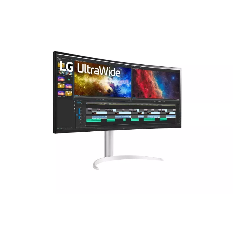Monitor komputerowy LG 38BQ85C-W 95,2 cm (37,5 cala) 3840 x 1600 pikseli Quad HD+ Biały