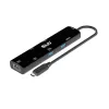 CLUB3D USB4™ Gen3x2 Type-C, 6-w-1 hub z HDMI™ 8K60Hz lub 4K120Hz, 2xUSB Type-A(10G), Ethernet RJ45(2.5G) i 2xUSB Type-C, 1x Data(10G) i 1xPD3.0 ładowanie 100 W