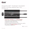 CLUB3D USB4™ Gen3x2 Type-C, 6-w-1 hub z HDMI™ 8K60Hz lub 4K120Hz, 2xUSB Type-A(10G), Ethernet RJ45(2.5G) i 2xUSB Type-C, 1x Data(10G) i 1xPD3.0 ładowanie 100 W